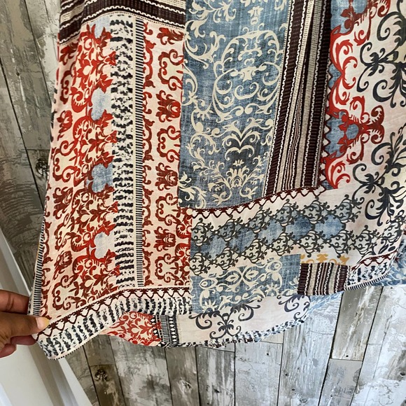 Tacera multi-print sleeveless blouse L - Picture 7 of 7